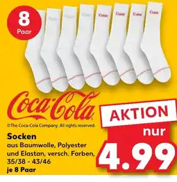 Kaufland DE Coca-Cola Socken tilbud