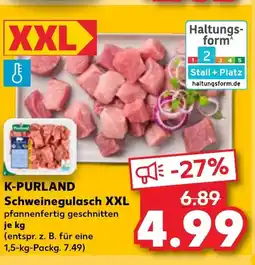 Kaufland DE K-PURLAND Schweinegulasch XXL tilbud