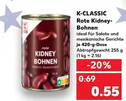 Kaufland DE K-classic rote kidney- bohnen tilbud