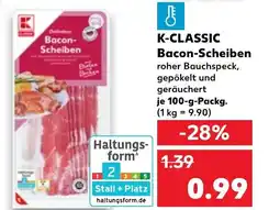 Kaufland DE K-CLASSIC Bacon-Scheiben tilbud