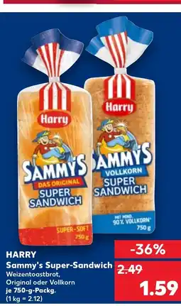 Kaufland DE HARRY Sammy's Super-Sandwich tilbud