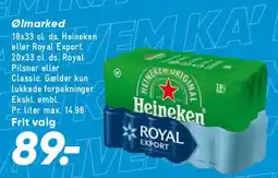 Bilka Heineken Royal (øl) tilbud