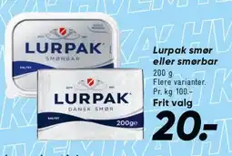 Bilka Lurpak smør / smørbar tilbud