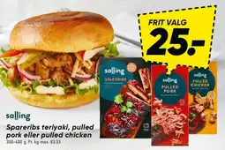 Bilka Spareribs teriyaki / Pulled pork / Pulled chicken tilbud