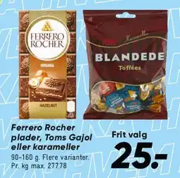 Bilka Ferrero Rocher / blandede karameller tilbud