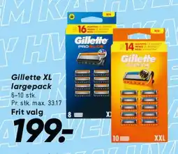 Bilka Gillette largepack tilbud