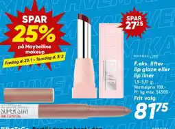 Bilka Maybelline makeup (lip product) tilbud