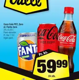 Calle Coca Cola PET, Zero el. Fanta Zero tilbud