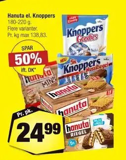 Calle Hanuta el. Knoppers tilbud