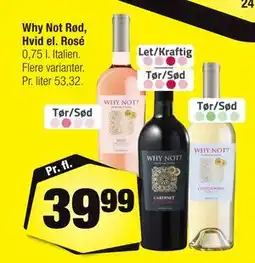 Calle Why Not Rød, Hvid el. Rosé tilbud