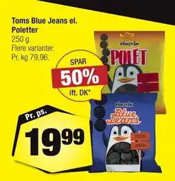 Calle Toms Blue Jeans el. Poletter tilbud