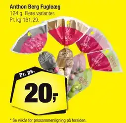 Calle Anthon Berg Fugleæg tilbud