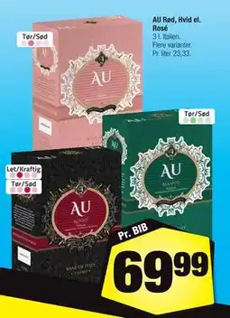 Calle AU Rød, Hvid el. Rosé tilbud