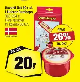 Calle Havarti Ost 60+ el. Lillebror Ostehaps tilbud
