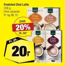 Calle Fredsted Chai Latte tilbud