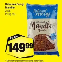 Calle Naturens Energi Mandler tilbud