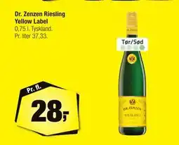 Calle Dr. Zenzen Riesling Yellow Label tilbud