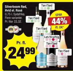 Calle Silverboom Rød, Hvid el. Rosé tilbud