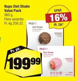 Calle Nupo Diet Shake Value Pack tilbud