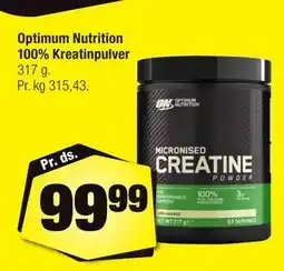 Calle Optimum Nutrition 100% Kreatinpulver tilbud