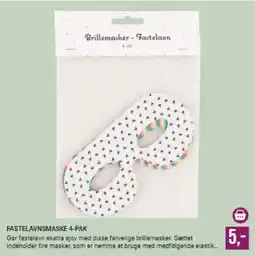 Harald Nyborg Fastelavnsmaske 4-pak tilbud