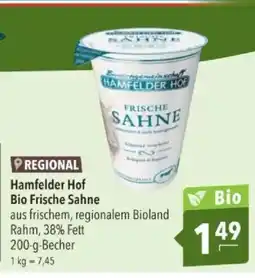 Citti REGIONAL Hamfelder Hof Bio Frische Sahne tilbud
