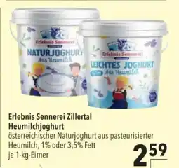 Citti Erlebnis Sennerei Zillertal Heumilchjoghurt tilbud