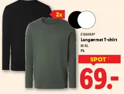 Lidl Langærmet T-shirt (2-pak) tilbud