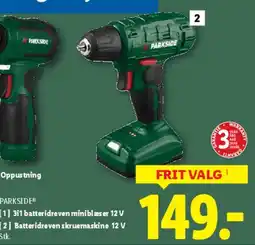 Lidl PARKSIDE 3i1 apparat (batteridrevet 12 V) tilbud