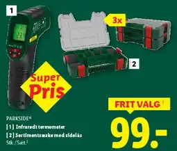 Lidl PARKSIDE - værktøjssæt / infrarødt termometer tilbud
