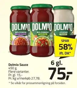 Fleggaard Dolmio Sauce tilbud