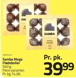 Fleggaard Samba Mega Flødeboller tilbud