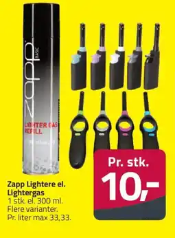 Fleggaard Zapp Lightere el. Lightergas tilbud