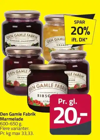 Fleggaard Den Gamle Fabrik Marmelade tilbud