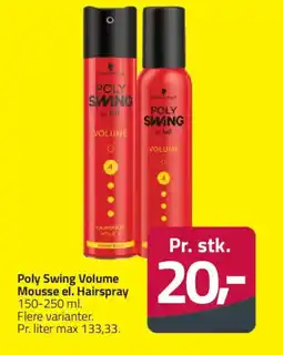 Fleggaard Poly Swing Volume Mousse el. Hairspray tilbud