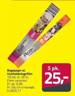 Fleggaard Bagepapir el. Husholdningsfilm tilbud