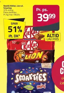 Fleggaard Nestlé KitKat, Lion el. Smarties tilbud