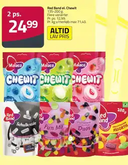 Fleggaard Red Band el. Chewit tilbud