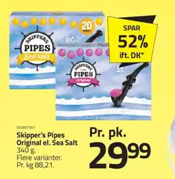 Fleggaard Skipper's Pipes Original el. Sea Salt tilbud