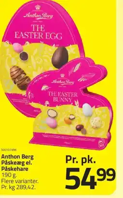 Fleggaard Anthon Berg Påskeæg el. Påskehare tilbud