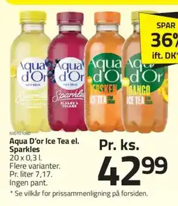 Fleggaard Aqua D'or Ice Tea el. Sparkles tilbud