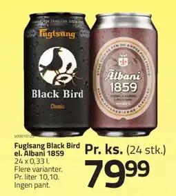 Fleggaard Fuglsang Black Bird el. Albani 1859 tilbud