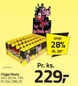 Fleggaard Flügel Shots tilbud