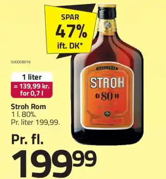 Fleggaard Stroh Rom tilbud