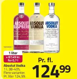 Fleggaard Absolut Vodka tilbud