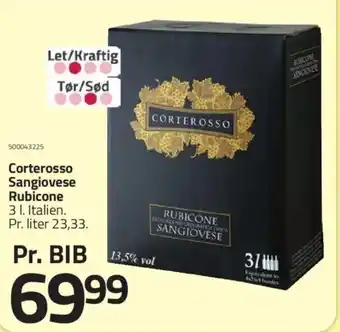Fleggaard Corterosso Sangiovese Rubicone tilbud