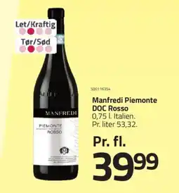 Fleggaard Manfredi Piemonte DOC Rosso tilbud