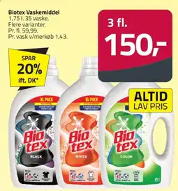 Fleggaard Biotex Vaskemiddel tilbud