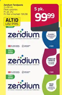 Fleggaard Zendium Tandpasta tilbud