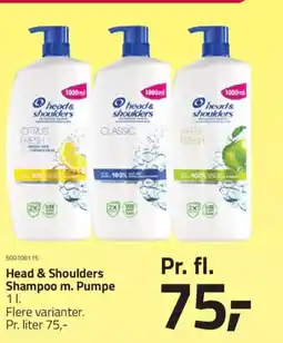 Fleggaard Head & Shoulders Shampoo m. Pumpe tilbud
